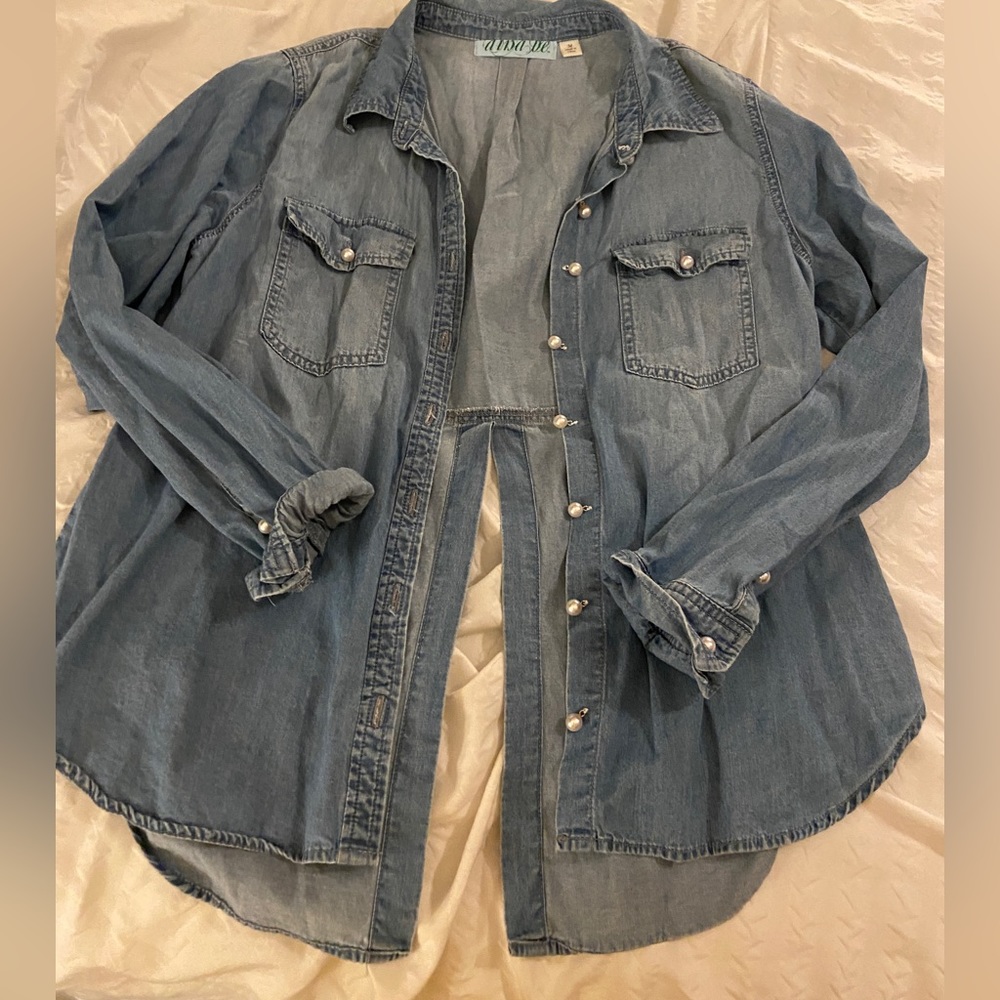 Blue jean button down